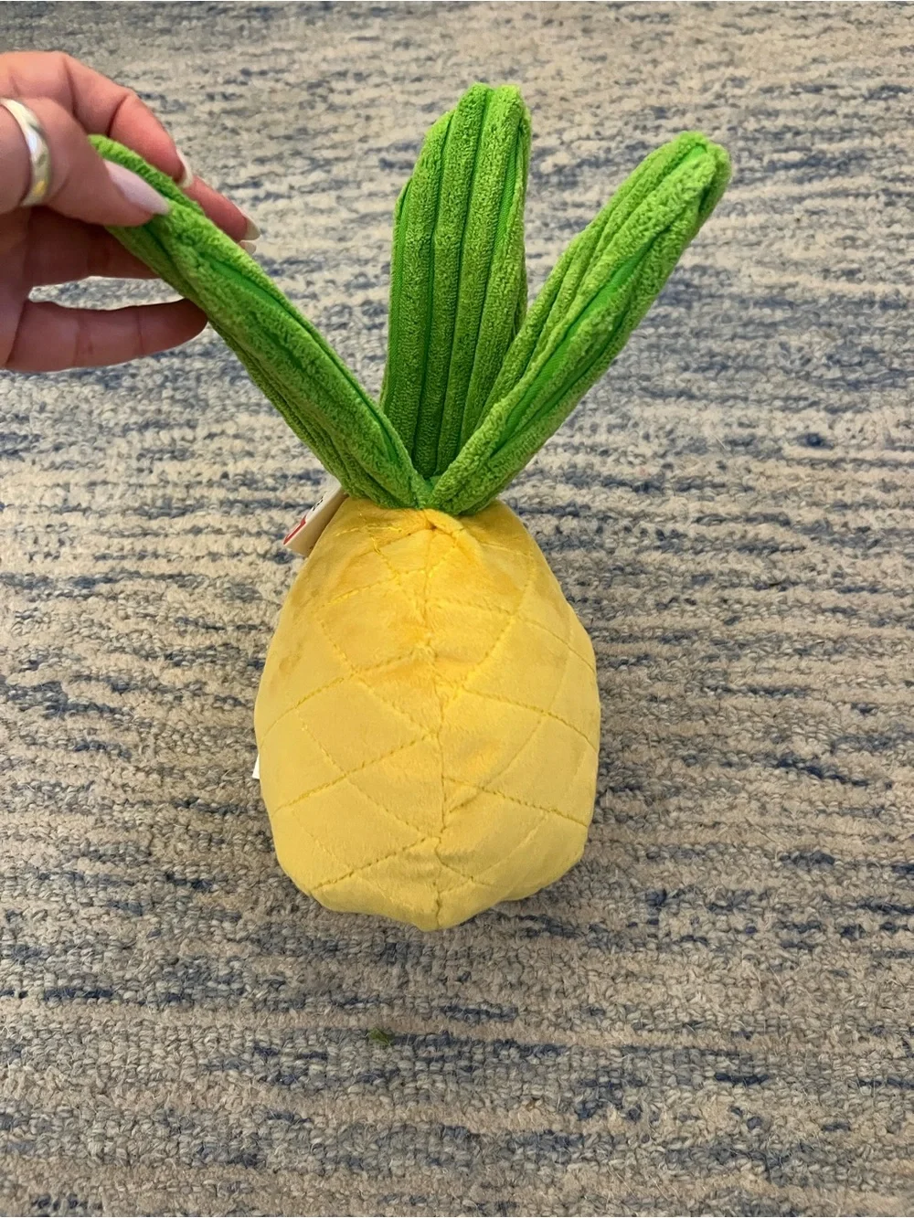 Bark Spiky Pineyapple Plush Dog Toy NWT
